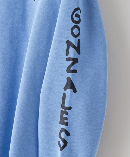 (What it isNt)ART BY MARKGONZALES(ワットイットイズント)の「【(What it isNt)ART BY MARKGONZALES / (ワットイットイズント) アートバイマークゴンザレス リラックスフィット バックプリント 裏起毛 クルーネックトレーナー ユニセックス(スウェット・メンズ・ホワイト系その他2/ホワイト系その他/ゴールド系その他/ブルー系その他/ピンク系その他2/グリーン系その他2・X-LARGE/LARGE/MEDIUM)」の21枚目の写真