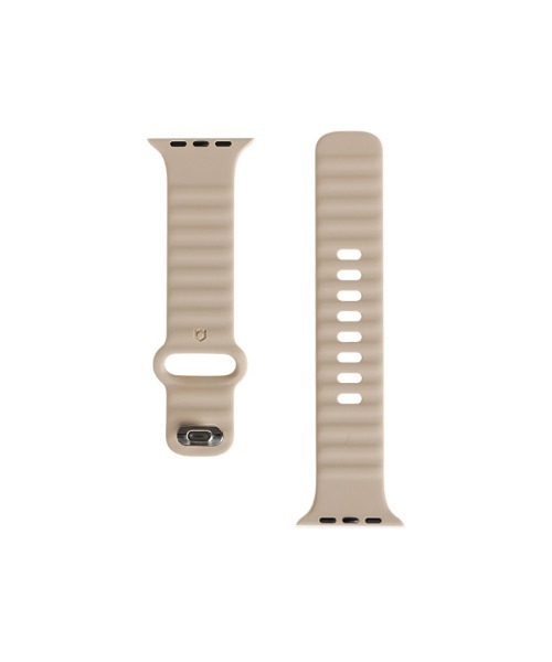 iFace（アイフェイス）の「Apple Watch Series 12/11/10/9/SE(第3/2/1世代)/8/7/6/5/4(40-42mm)/3/2/1(38mm)11/10/9/8/7/Ultra(4/3/2/1)/SE(第3/2/1世代)/6/5/4(44-49mm)/3/2/1(42mm) iFace Reflection シリコン バンド（デジタル腕時計・レディース・ベージュ/ブラック/サックスブルー・A/B）」の19枚目の写真