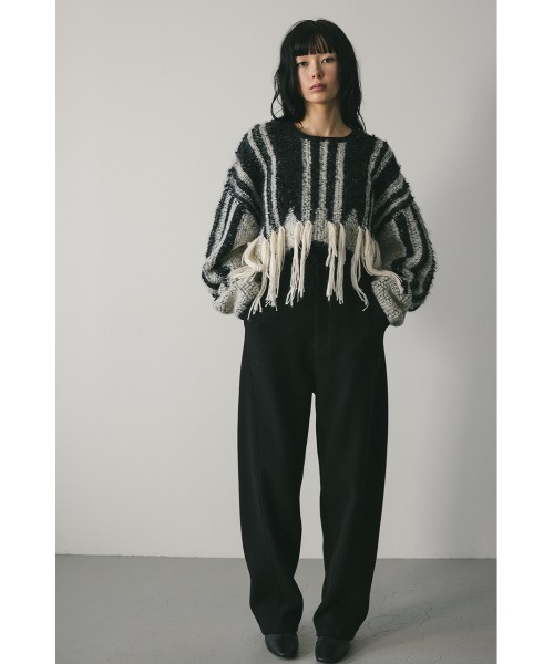 STYLEMIXER（スタイルミキサー）の「ストレッチメルトンフォルムパンツ（その他パンツ・レディース・アイボリー/ブラック/ネイビー・SMALL/MEDIUM）」の13枚目の写真