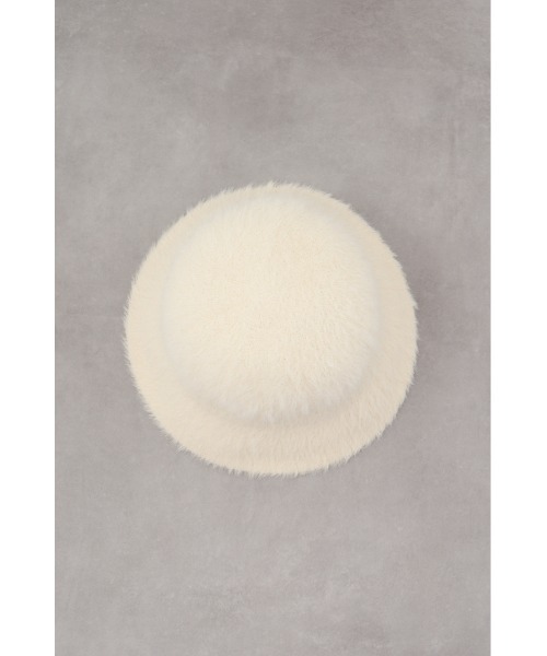 AZUL by moussy（アズールバイマウジー）の「フェイクファーバケットハット（ハット・メンズ・ホワイト/ブラック・FREE）」の6枚目の写真