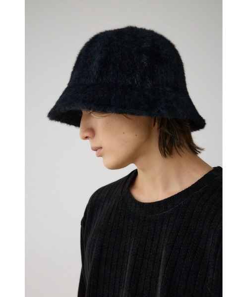 AZUL by moussy（アズールバイマウジー）の「フェイクファーバケットハット（ハット・メンズ・ホワイト/ブラック・FREE）」の9枚目の写真