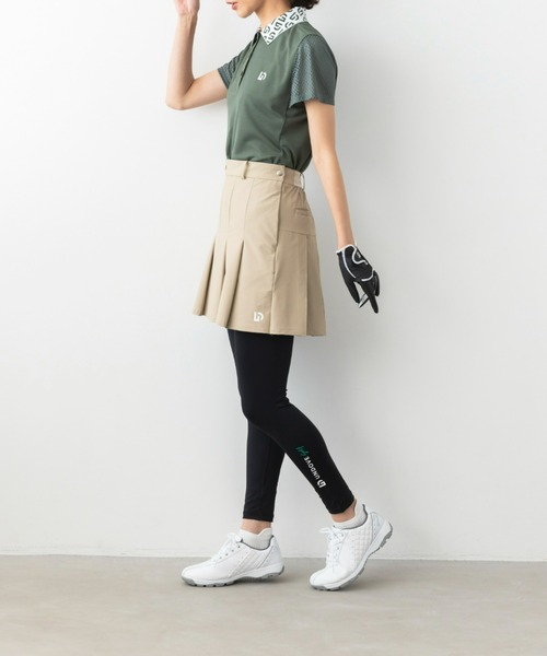 UNDOVE(アンドゥーブ)の「〈UNDOVEgolf〉【はっ水/ストレッチ/UV対策/ミニスカート/インナーパンツ付/golf/ゴルフウェア/レディースゴルフウェア/プリーツ/ウエストゴム/スポーツウェア/脚きれい見え/ロゴゴム】はっ水!プリーツスカート(ゴルフグッズ・レディース・ベージュ/ブラック・X-LARGE/MEDIUM/LARGE)」の22枚目の写真