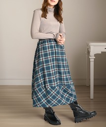 ピクチャーズ　バルーンスカート　青白チェック柄 ピクチャーズ バルーンスカート 青白チェック柄 ピクチャーズ