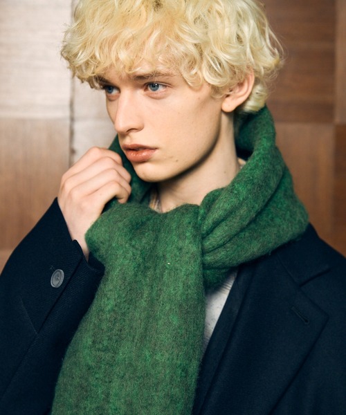 MAISON SPECIAL(メゾンスペシャル)の「《UNISEX》Wool Volume Scarf/ウールボリュームスカーフ【MAISON SPECIAL/メゾンスペシャル】(マフラー・メンズ・チャコールグレー/サックスブルー/グリーン/ブラウン/その他5/その他3/その他2/その他1/その他4/ブラック・FREE)」の12枚目の写真