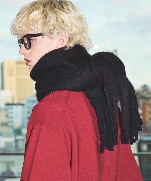 MAISON SPECIAL(メゾンスペシャル)の「《UNISEX》Wool Volume Scarf/ウールボリュームスカーフ【MAISON SPECIAL/メゾンスペシャル】(マフラー・メンズ・チャコールグレー/サックスブルー/グリーン/ブラウン/その他5/その他3/その他2/その他1/その他4/ブラック・FREE)」の22枚目の写真