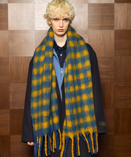 MAISON SPECIAL(メゾンスペシャル)の「《UNISEX》Wool Volume Scarf/ウールボリュームスカーフ【MAISON SPECIAL/メゾンスペシャル】(マフラー・メンズ・チャコールグレー/サックスブルー/グリーン/ブラウン/その他5/その他3/その他2/その他1/その他4/ブラック・FREE)」の15枚目の写真