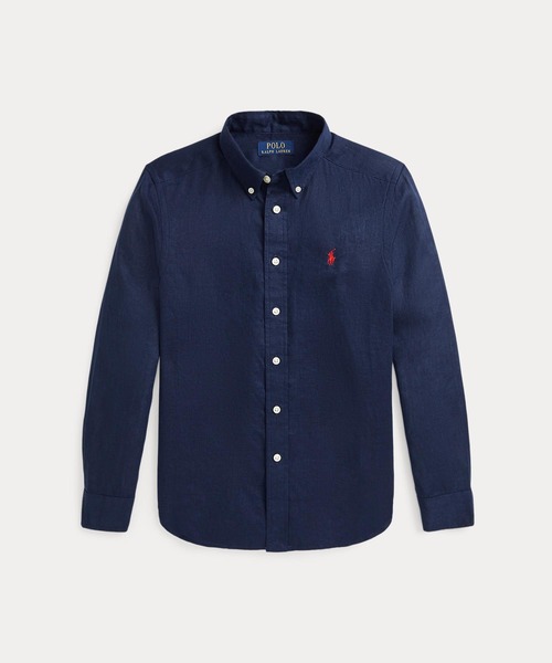 POLO RALPH LAUREN CHILDRENSWEAR(ポロ ラルフ ローレン チルドレンズウェア)の「リネン シャツ(シャツ/ブラウス・キッズ・ネイビー系1・L/M/S/XL)」の7枚目の写真