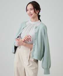 DRESKIP | 華やかさと心地よさを両立 ふわふわマルチボタンカーディガン(カーディガン/ボレロ)