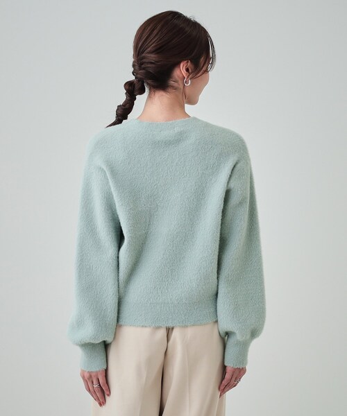 DRESKIP(ドレスキップ)の「◆華やかさと心地よさを両立 ふわふわマルチボタンカーディガン(カーディガン/ボレロ・レディース・オフホワイト/ナチュラル/ライトグリーン・03/02/01)」の5枚目の写真