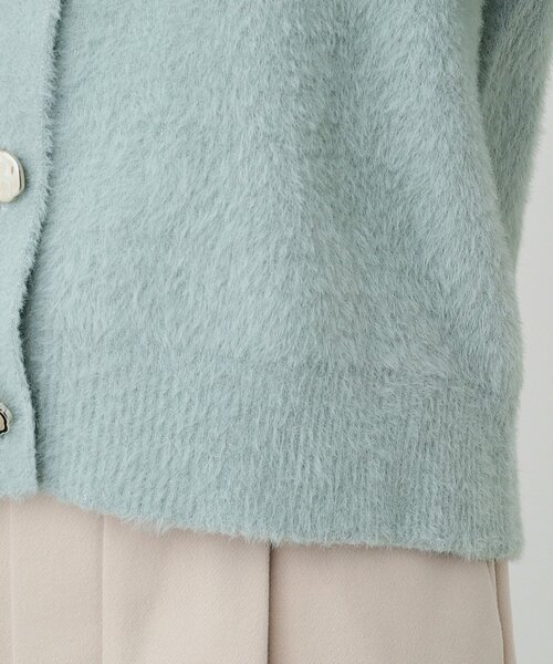 DRESKIP(ドレスキップ)の「◆華やかさと心地よさを両立 ふわふわマルチボタンカーディガン(カーディガン/ボレロ・レディース・オフホワイト/ナチュラル/ライトグリーン・03/02/01)」の8枚目の写真