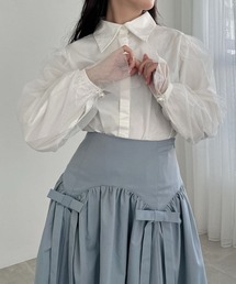 ULEULA（ウルア）の「SHEER PEARL SHIRT/シアーパールシャツ（シャツ/ブラウス）」