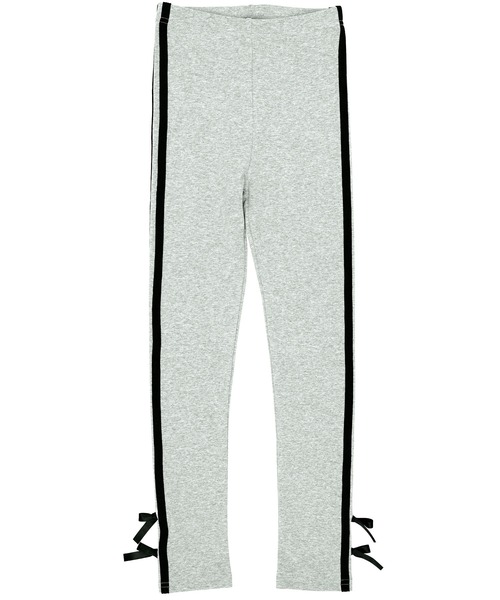 Bee des Bee（ビーデスビー）の「ラインリボンレギンス（レギンス/スパッツ・キッズ・ブラック/杢グレー/アイボリー・150cm/140cm/130cm/120cm/110cm/100cm）」の13枚目の写真