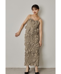 もずく niana セットアップ お呼ばれドレス ニアナ niana プラクティカルセットアップ 2点セット ストライプ