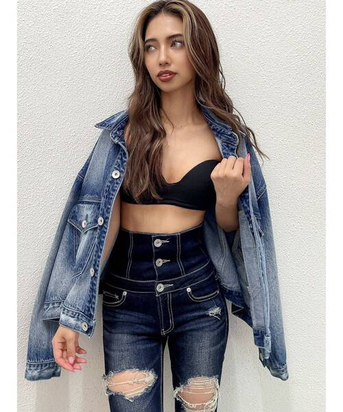 GYDA（ジェイダ）の「Booster ブラトップ（ブラジャー・レディース・オフホワイト/ブラック・FREE）」の4枚目の写真