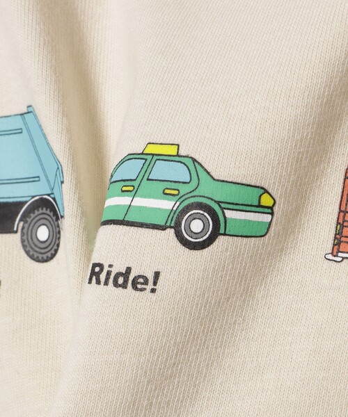 BEAMS mini(ビームスミニ)の「ワーキングカー Tシャツ(90~150cm)(Tシャツ/カットソー・キッズ・ホワイト系その他6/チャコールグレー/ブルー・90/100/110/120/130)」の10枚目の写真