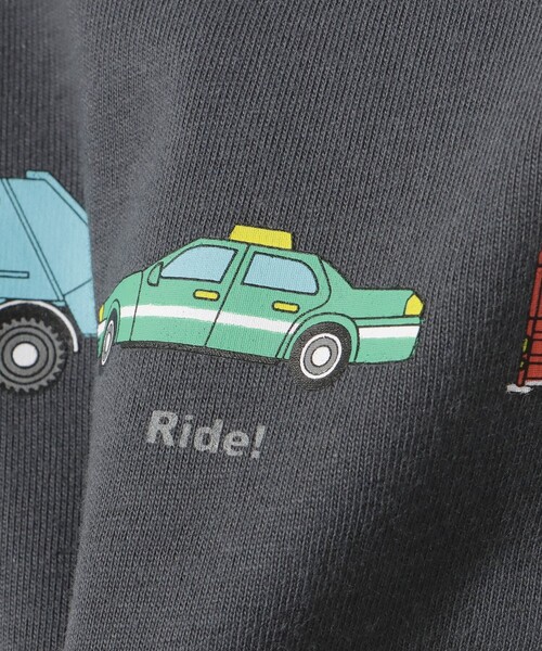 BEAMS mini(ビームスミニ)の「ワーキングカー Tシャツ(90~150cm)(Tシャツ/カットソー・キッズ・ホワイト系その他6/チャコールグレー/ブルー・90/100/110/120/130)」の14枚目の写真