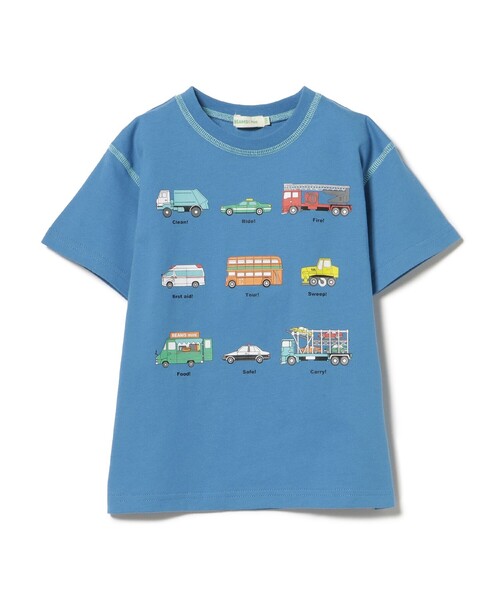 BEAMS mini(ビームスミニ)の「ワーキングカー Tシャツ(90~150cm)(Tシャツ/カットソー・キッズ・ホワイト系その他6/チャコールグレー/ブルー・90/100/110/120/130)」の15枚目の写真