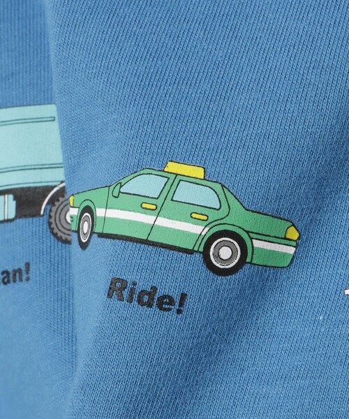 BEAMS mini(ビームスミニ)の「ワーキングカー Tシャツ(90~150cm)(Tシャツ/カットソー・キッズ・ホワイト系その他6/チャコールグレー/ブルー・90/100/110/120/130)」の21枚目の写真