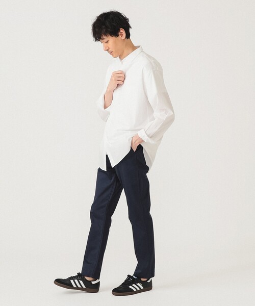 BEAMS（ビームス）の「スリムフィット コットンピケ ストレッチ テーパード パンツ（その他パンツ・メンズ・ブラック系その他3/チャコールグレー/ベージュ/ネイビー・S/M/L/XL）」の15枚目の写真