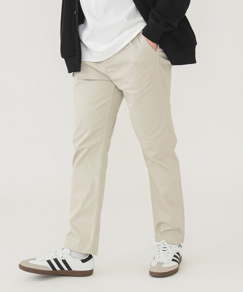 BEAMS（ビームス）の「スリムフィット コットンピケ ストレッチ テーパード パンツ（その他パンツ・メンズ・ブラック系その他3/チャコールグレー/ベージュ/ネイビー・S/M/L/XL）」の5枚目の写真