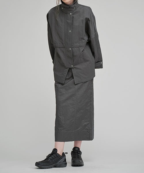 WILLFULLY(ウィルフリー)の「bi color stitch work nylon JK(ナイロンジャケット・レディース・ホワイト/ベージュ/グレー系その他・FREE)」の8枚目の写真