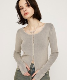 FRONT HOOK RIB TOPS フロントホック リブ トップス 春服