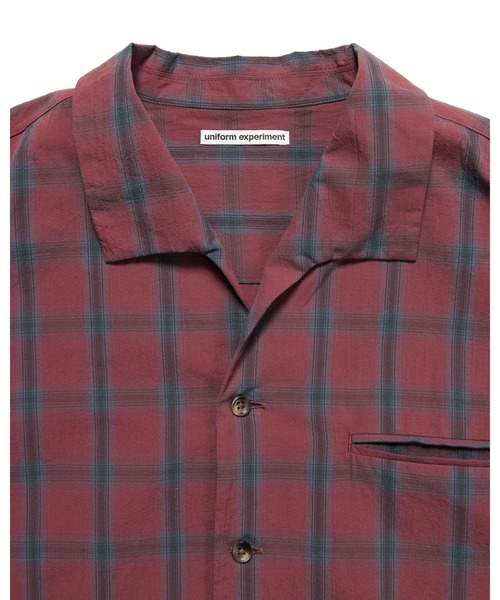 トップス uniform experiment ITALIAN COLLAR SHIRT SOPH. | S/S ITALIAN COLLAR SHIRT(3 LIGHT BLUE):