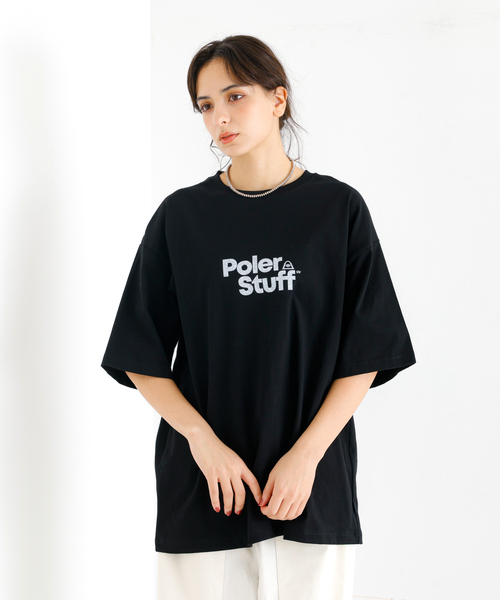 ABAHOUSE(アバハウス)の「【POLeR/ポーラー】 STUFF RELAX TEE/スタッフロゴ/リラックスTシャツ(Tシャツ/カットソー・メンズ・ホワイト/ブラック・M/L/XL)」の15枚目の写真