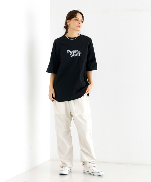 ABAHOUSE(アバハウス)の「【POLeR/ポーラー】 STUFF RELAX TEE/スタッフロゴ/リラックスTシャツ(Tシャツ/カットソー・メンズ・ホワイト/ブラック・M/L/XL)」の16枚目の写真