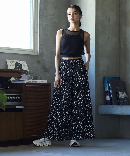 GYDA(ジェイダ)の「GYDA/ジェイダ ガウチョパンツ/水陸両用 404610(その他パンツ・レディース・ホワイト×ブラック/ブラック/マルチ/ホワイト/ブラック×ホワイト/ブラウン・M)」の7枚目の写真