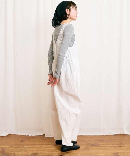 fig Ｌondon（フィグロンドン）の「Pippi rompers（サロペット/オーバーオール・レディース・ホワイト/ブラック・FREE）」の4枚目の写真