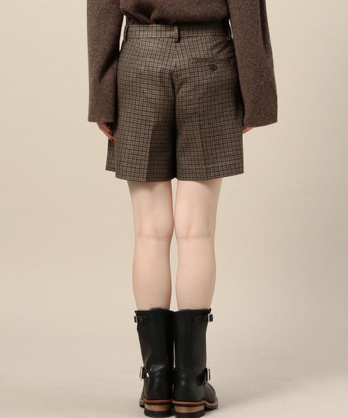BEAUTY&YOUTH UNITED ARROWS（ビューティーアンドユースユナイテッドアローズ）の「BY ガンクラブチェックショートパンツ ◆（その他パンツ・レディース・グレー/ブラウン・MEDIUM/SMALL）」の3枚目の写真
