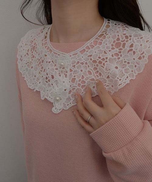 Mayree（メイリー）の「【resonance】フラワー刺繍 レトロデザイン レース つけ襟【マルチウェイ/10パターン展開】（付け襟・レディース・その他4/その他7/その他9/その他6/その他1/その他2/その他3/その他5/その他8/その他10・FREE）」の5枚目の写真