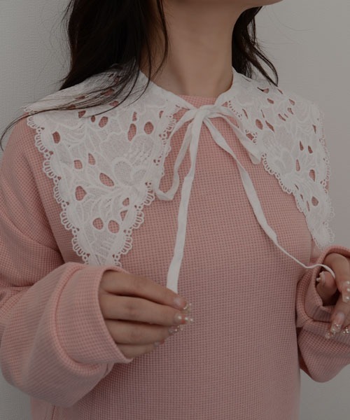 Mayree（メイリー）の「【resonance】フラワー刺繍 レトロデザイン レース つけ襟【マルチウェイ/10パターン展開】（付け襟・レディース・その他4/その他7/その他9/その他6/その他1/その他2/その他3/その他5/その他8/その他10・FREE）」の6枚目の写真