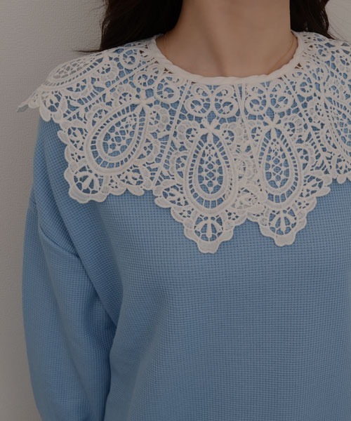 Mayree（メイリー）の「【resonance】フラワー刺繍 レトロデザイン レース つけ襟【マルチウェイ/10パターン展開】（付け襟・レディース・その他4/その他7/その他9/その他6/その他1/その他2/その他3/その他5/その他8/その他10・FREE）」の14枚目の写真