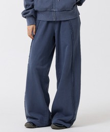 【OddStudio】ピグメントバックダメージロゴスウェットパンツ