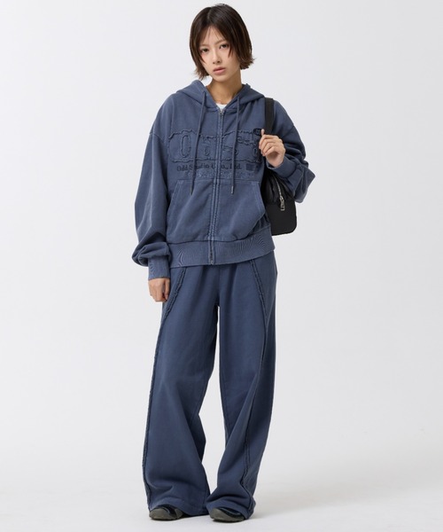 ODD STUDIO（オッドスタジオ）の「【OddStudio】ピグメントバックダメージロゴスウェットパンツ（その他パンツ・レディース・ピンク/ネイビー/チャコールグレー・MEDIUM/LARGE）」の16枚目の写真