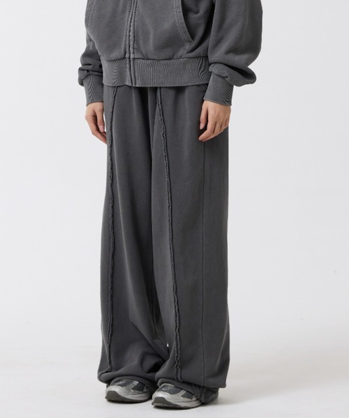 ODD STUDIO（オッドスタジオ）の「【OddStudio】ピグメントバックダメージロゴスウェットパンツ（その他パンツ・レディース・ピンク/ネイビー/チャコールグレー・MEDIUM/LARGE）」の6枚目の写真