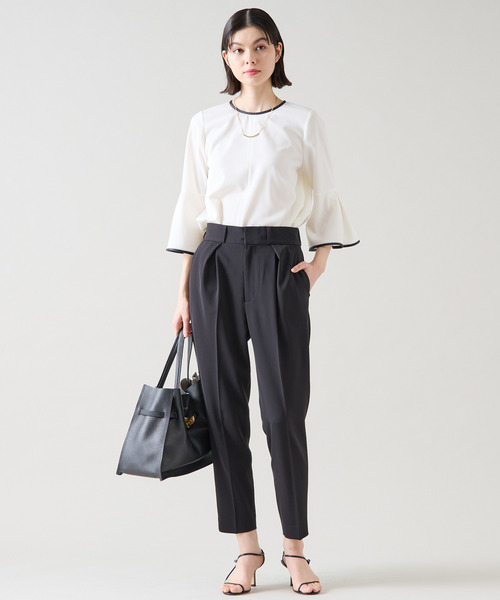 Tiara（ティアラ）の「タックテーパードパンツ（セットアップ可）（その他パンツ・レディース・グレー/ブラック/ピンク・2/3/4）」の14枚目の写真