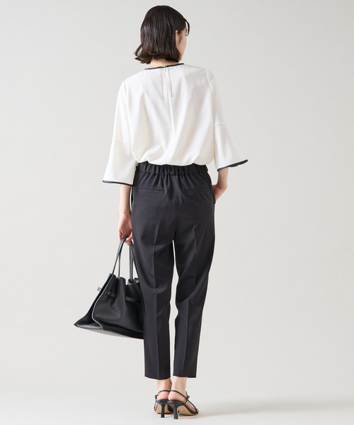 Tiara（ティアラ）の「タックテーパードパンツ（セットアップ可）（その他パンツ・レディース・グレー/ブラック/ピンク・2/3/4）」の17枚目の写真