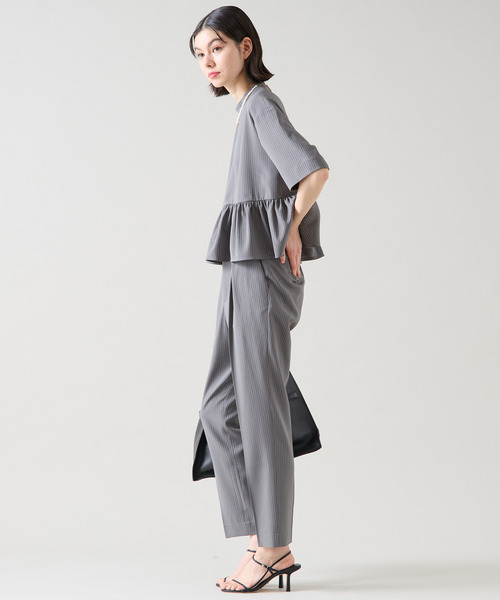 Tiara（ティアラ）の「タックテーパードパンツ（セットアップ可）（その他パンツ・レディース・グレー/ブラック/ピンク・2/3/4）」の21枚目の写真