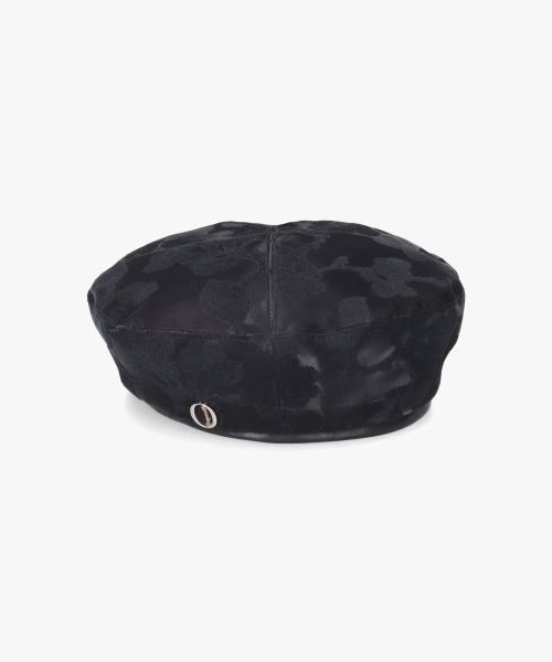 Chapeau d' O(シャポードオー)の「Chapeau d' O EMB Sheer Beret / シャポードオー(ハンチング/ベレー帽・レディース・ブラック/ホワイト/ピンク・M/57.5cm)」の8枚目の写真