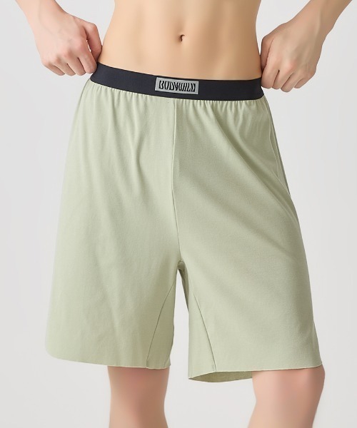 BODY WILD（ボディーワイルド）の「BODY WILD/ボディワイルド フィットトランクス ブリーフ内蔵 まったく新しい未体験パンツ（トランクス・メンズ・ブラック/グリーン系その他/ライトパープル・MEDIUM/LARGE）」の2枚目の写真