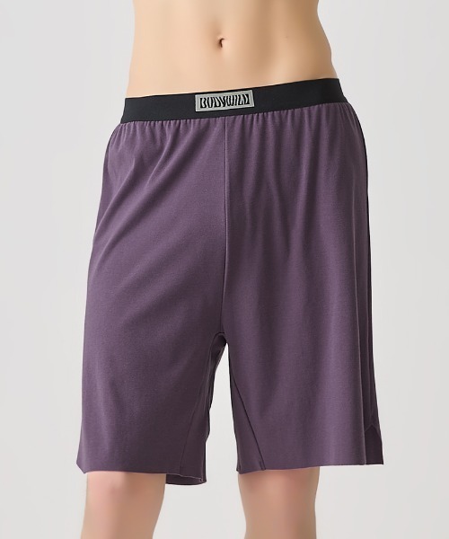 BODY WILD（ボディーワイルド）の「BODY WILD/ボディワイルド フィットトランクス ブリーフ内蔵 まったく新しい未体験パンツ（トランクス・メンズ・ブラック/グリーン系その他/ライトパープル・MEDIUM/LARGE）」の4枚目の写真