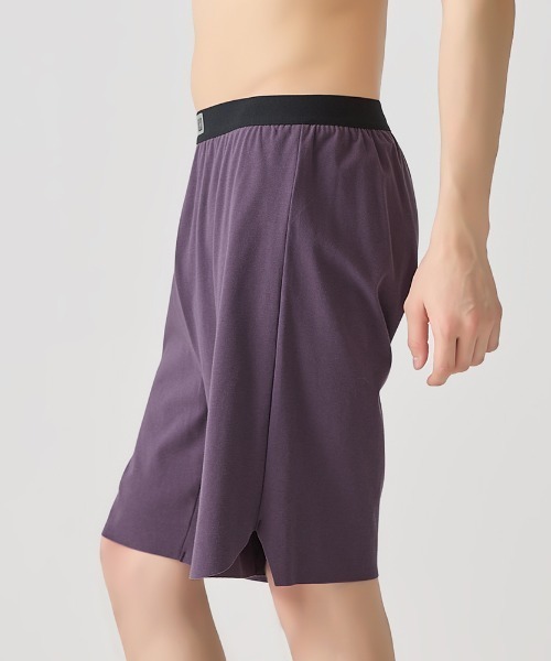 BODY WILD（ボディーワイルド）の「BODY WILD/ボディワイルド フィットトランクス ブリーフ内蔵 まったく新しい未体験パンツ（トランクス・メンズ・ブラック/グリーン系その他/ライトパープル・MEDIUM/LARGE）」の5枚目の写真