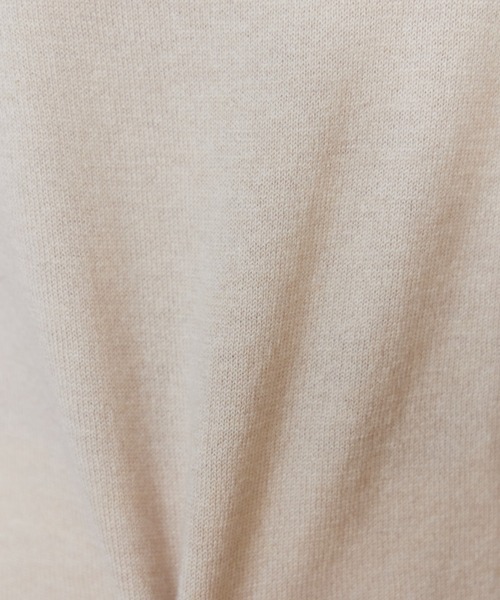 INED(イネド)の「【洗えるウール100%ニット】上品こなれモックネックニット(ニット/セーター・レディース・グレイッシュベージュ/オフホワイト/ベージュ/ネイビー・9号/11号)」の9枚目の写真