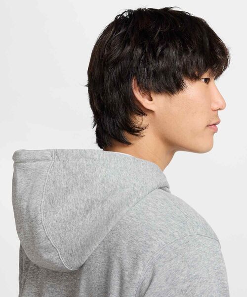 NIKE(ナイキ)の「《セットアップ対応商品》ナイキ クラブ メンズ フルジップ フレンチ テリー パーカー / Nike Club Men's Full-Zip French Terry Hoodie FN3885-063 Dark Grey Heather(パーカー・メンズ・グレー系その他・XS/XL/S/M/L/2XL)」の3枚目の写真