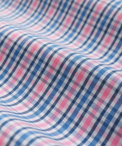 BROOKS BROTHERS（ブルックスブラザーズ）の「ストレッチオックスフォード GFロゴ チェック カジュアルシャツ Regular Fit（シャツ/ブラウス・メンズ・ネイビー/ブルー系その他/ピンク系その他/ホワイト×ネイビー/ブルー系その他2/ブルー系その他3/パープル系その他/グリーン系その他/ピンク・SMALL/MEDIUM/X-LARGE/X-SMALL/LARGE）」の13枚目の写真