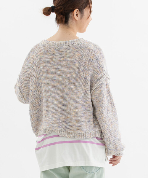 POU DOU DOU(プードゥドゥ)の「カスリニットカーディガン(カーディガン/ボレロ・レディース・グリーン/ブルー/ピンク・M)」の21枚目の写真