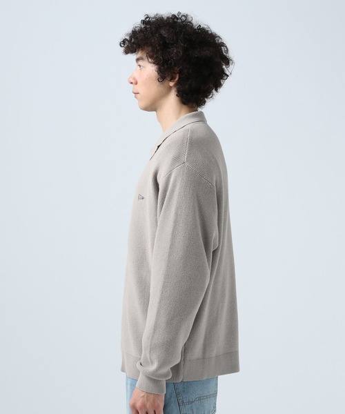 BAYFLOW（ベイフロー）の「[トレンドデザイン]襟付きジップニットカーディガン（カーディガン/ボレロ・メンズ・キャメル/ブラック・MEDIUM/LARGE）」の6枚目の写真